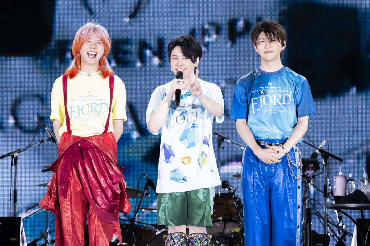 Mrs. GREEN APPLE、10周年ライブで“新曲”「Variety」初披露 大森