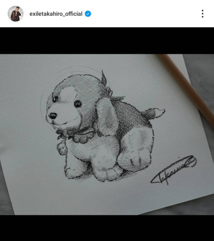 画像・写真 | EXILE TAKAHIRO、鉛筆1本で描いたイラストが「うますぎ