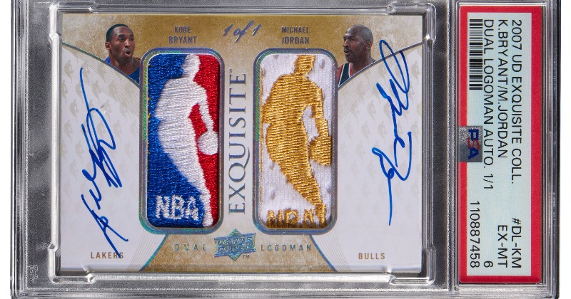 マイケルジョーダン　カード　プレート　サイン入り スポーツカード史上最高額、約19.1億円で落札 世界に1枚だけ