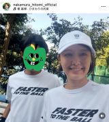 �����m���u�ċx�ݍŌ�̎v���o�Ɂi����B�́j��l�̃~�b�N�X�_�u���X�ɑ��q�B�ƍēx�Q�����Ă��܂����`�v�i�ʐ^�̓C���X�^�O���� ��nakamura_hitomi_official ���j 