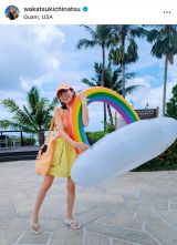 画像・写真 | 若槻千夏、水着姿でプール満喫 家族グアム旅行のバカンス