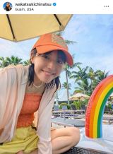 画像・写真 | 若槻千夏、水着姿でプール満喫 家族グアム旅行のバカンス