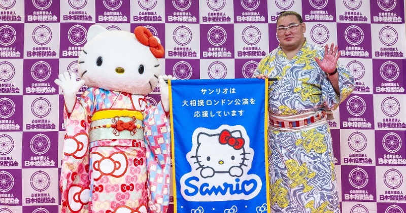 ハローキティが『大相撲ロンドン公演』のアンバサダーに就任「ちょっぴりドキドキ」