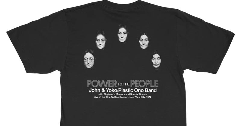 ジョン・レノン オノ・ヨーコ プリント Tシャツ Lサイズ Amazon.co.jp: 10044 John Lennon T-Shirt Double-Sided Print