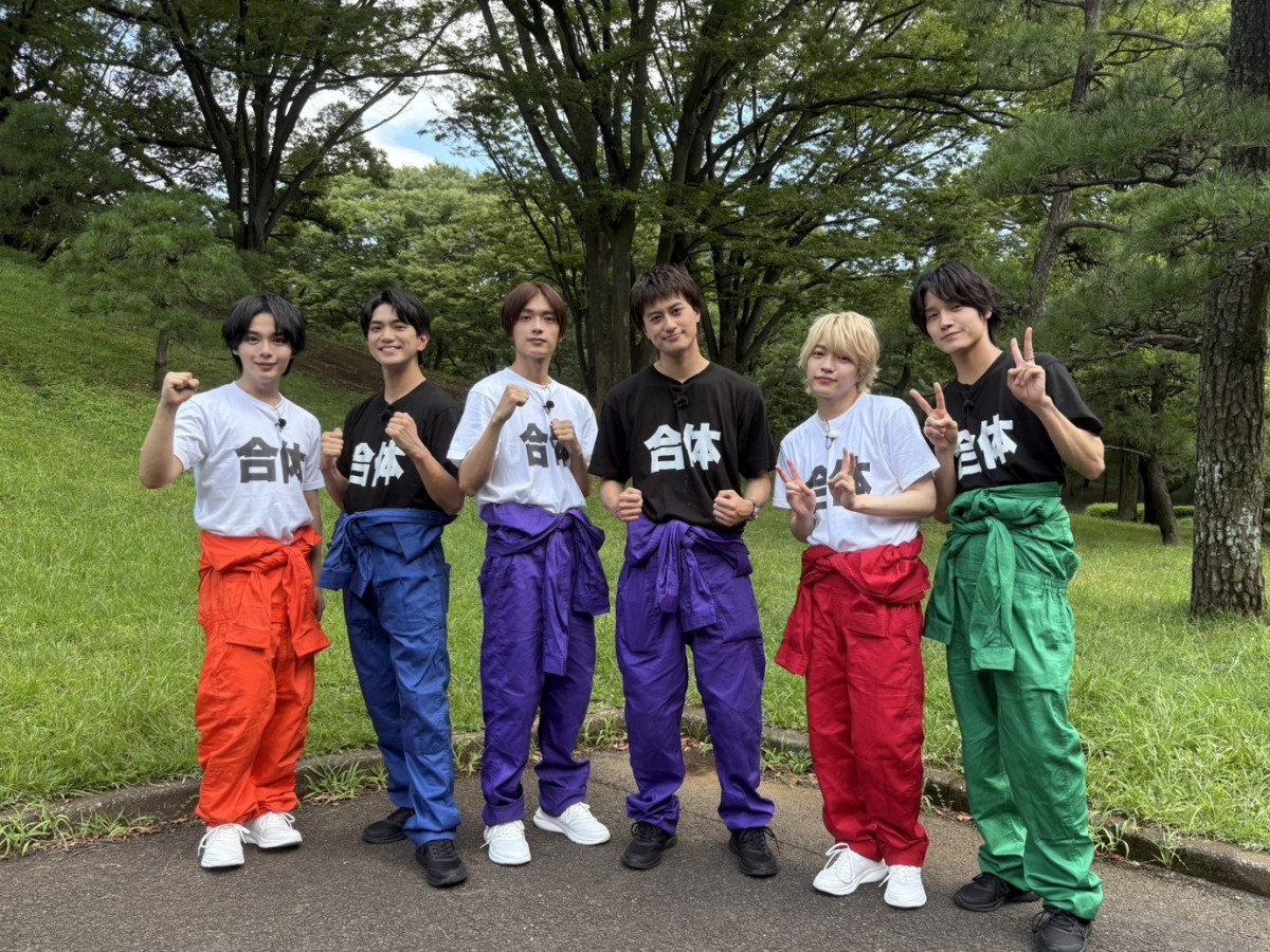 なにわ男子＆Aぇ! groupから6人が、学生たちと書道×マーチングバンドに