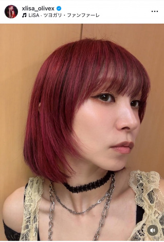 LiSA�u����؂�܂��� �ڂԂł��v�i�ʐ^�̓C���X�^�O���� @xlisa_olivex ���j 