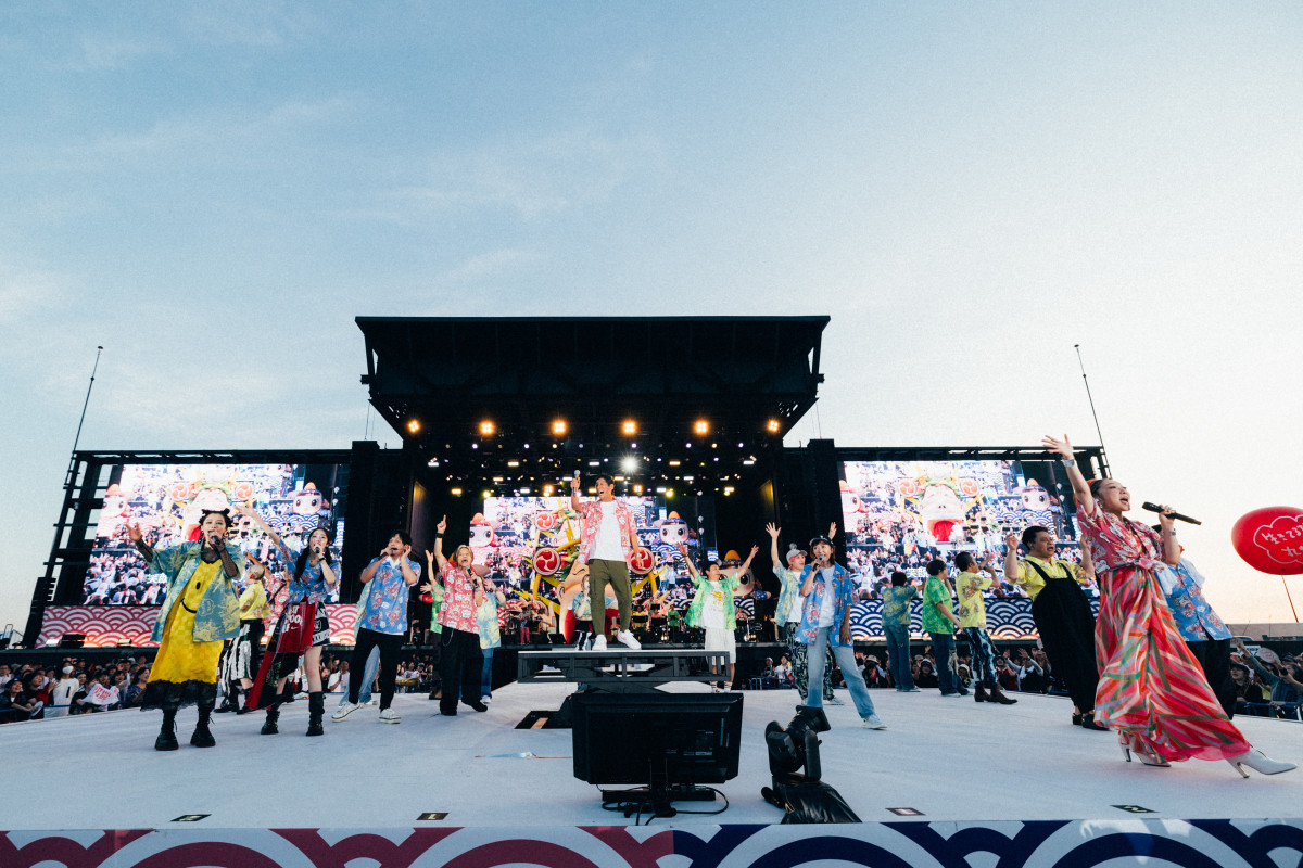 さんまPEACEFUL PARK 2025 @大阪・関西万博　アロハシャツ さんまPEACEFUL PARK 2025 @大阪・関西万博 アロハシャツ サンマ