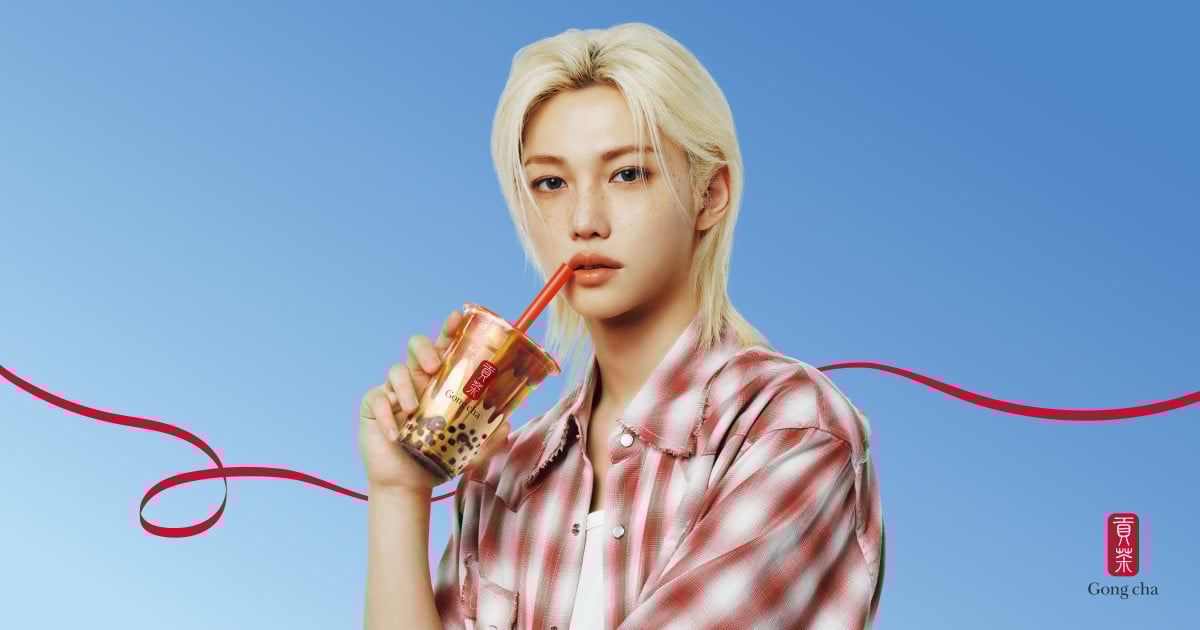 “ゴンチャファン” Stray Kids・フィリックス、日本でもグローバルアンバサダー特別企画開始 店内装飾にも登場