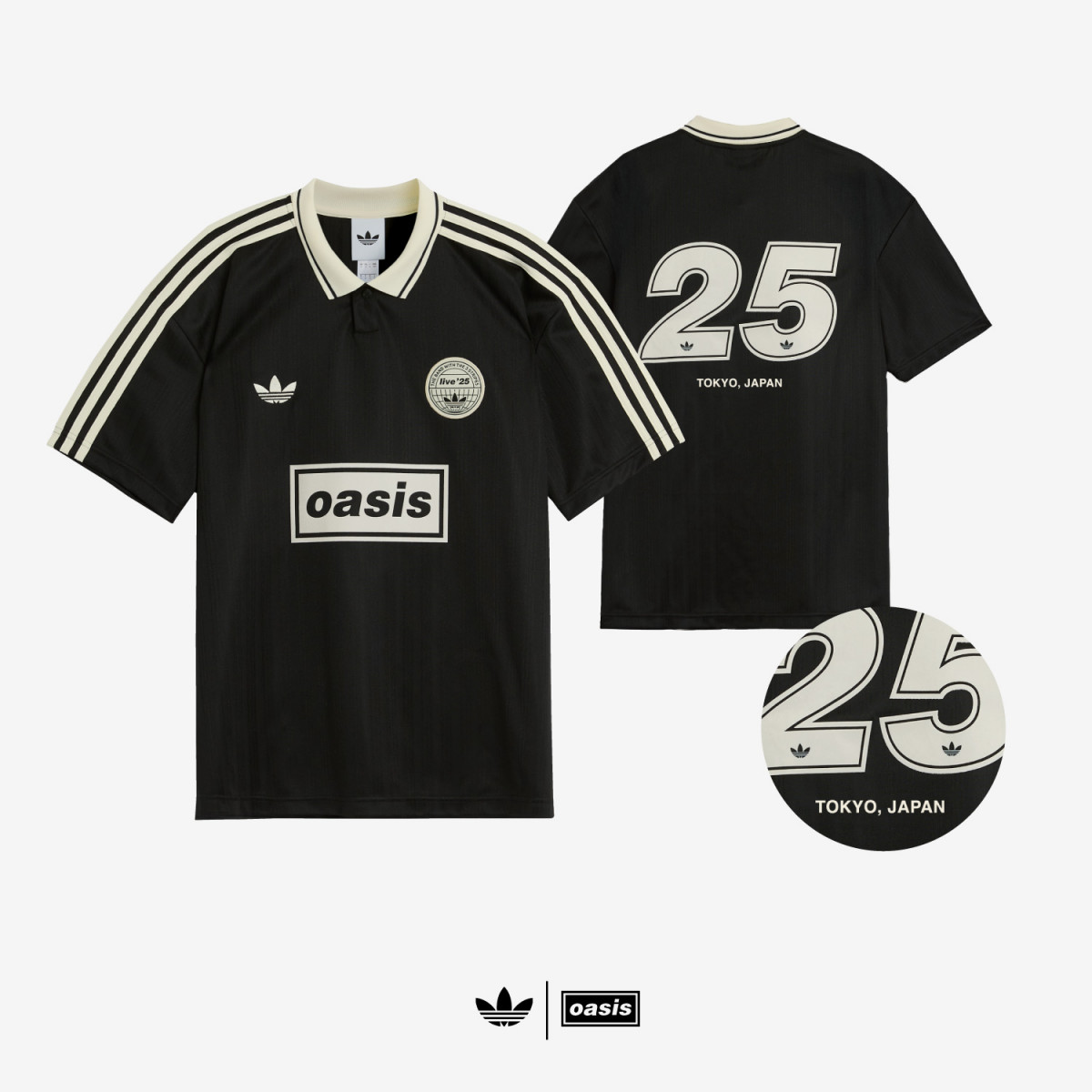 新品S】adidas Oasis ツアー　ジャガード　ジャージLive'25黒 画像・写真 | 「アディダスオリジナルス x オアシス」限定