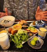 �ʂ�J���t���Ȓ����͂�i�ʐ^�̓u���O���j 