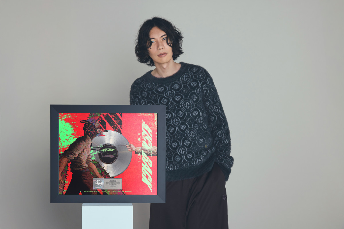 米津玄師「KICK BACK」米レコード協会プラチナ認定 日本語詞楽曲として