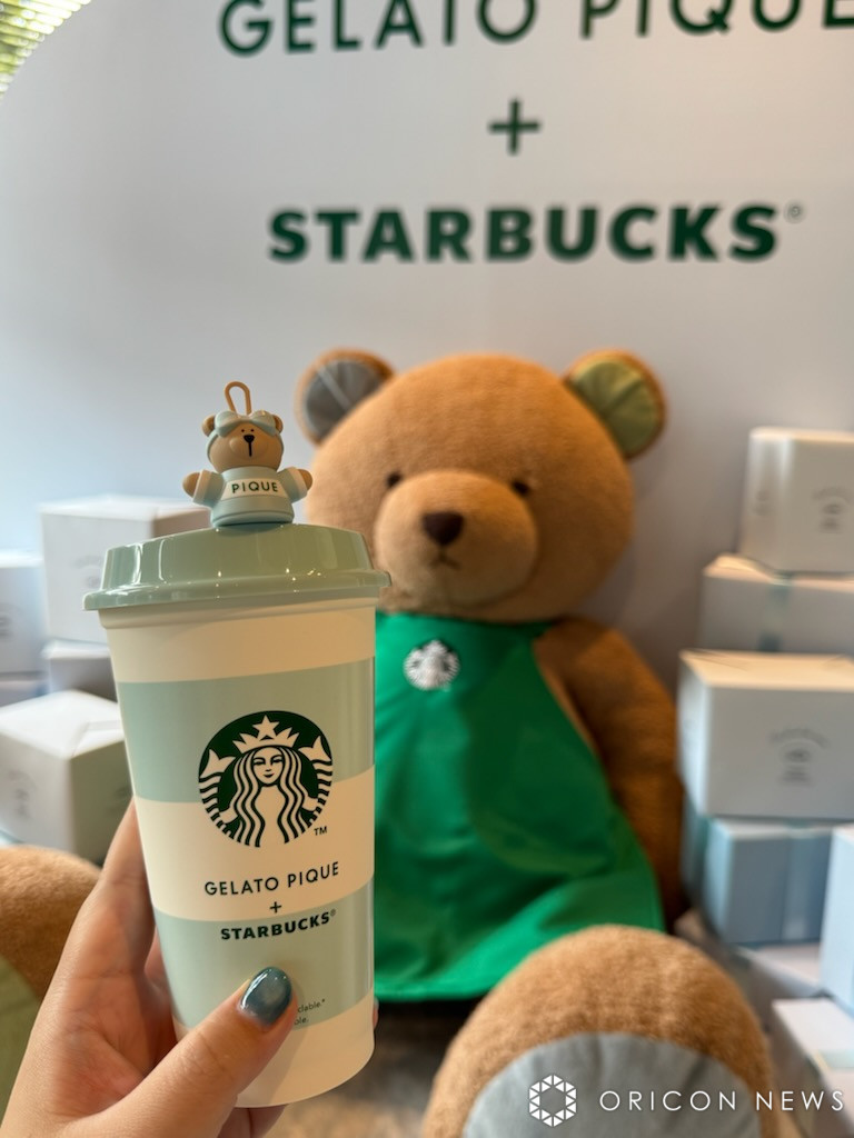 スタバ ジェラートピケ リユーザブルカップ ベアリスタキャップ付き　4セット スタバ ジェラートピケ リユーザブルカップ ベアリスタキャップ付き 4