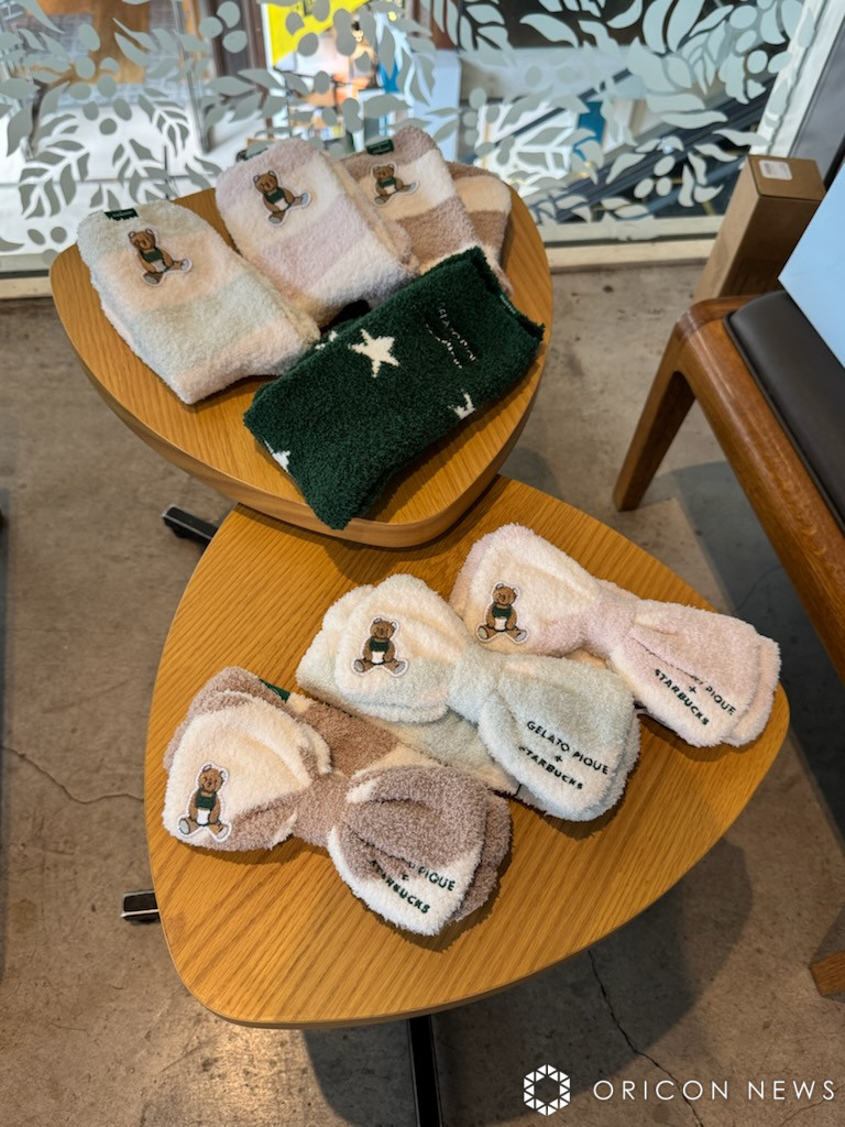 ジェラピケ　スタバ　ヘアバンド　ソックス ジェラピケ×スタバ ヘアバンド・ソックスセット 可愛すぎる」スタバ