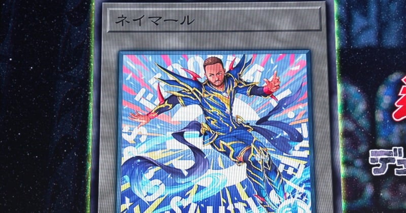 ネイマール『遊戯王』カード化 ブラック・マジシャンと融合!片寄涼太&萩原利久が大興奮