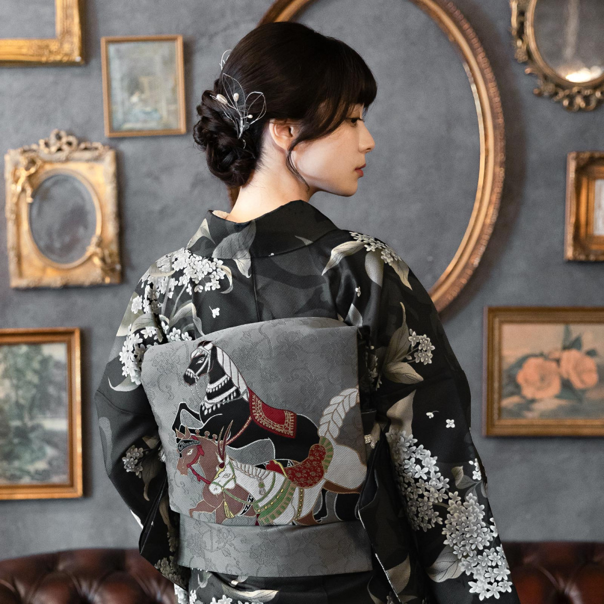 シマエナガの京袋帯がKIMONOMACHI「きもの福袋」に登場、“裏面まで主役