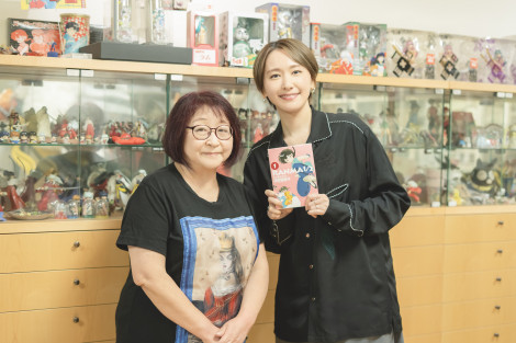 高橋留美子＆新垣結衣　撮影：上野留加（C）ORICON NewS inc. 