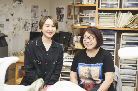 新垣結衣＆高橋留美子　撮影：上野留加（C）ORICON NewS inc. 