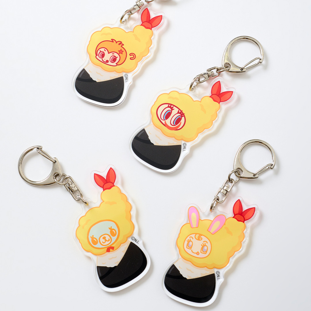 2個セット　ぬいぐるみチャーム　ナカムラくん　ベリエちゃん ナカムラくん＆ベリエちゃんたちが“天むす”に変身 東海初の