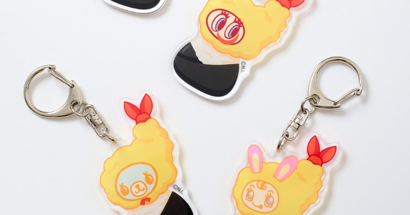 2個セット　ぬいぐるみチャーム　ナカムラくん　ベリエちゃん ナカムラくん＆ベリエちゃんたちが“天むす”に変身 東海初の