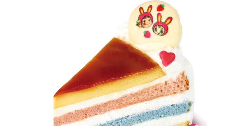 ペコちゃんがベリエちゃんに！カラフルな“ゆめかわ”ショートケーキが
