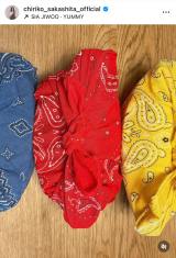 �≺�痢�q�u3�l���̂��ٓ��v�u��񂾂�A�M���̐F�������v�i�ʐ^�̓C���X�^�O���� ��chiriko_sakashita_official ���j 