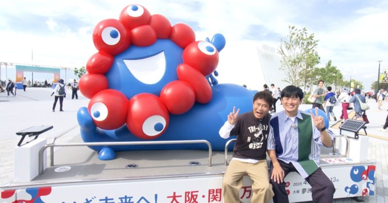 浜田雅功&劇団ひとり、「万博」初来場2ショット 「食欲の秋」求めて