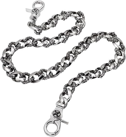 ★新価格【M.G.C.】ツイストリボンウォレットチェーンＳＶ925　ＣＯＯＬ！ つけるだけでおしゃれ度格上げ」アメカジ＆ストリートで、防犯も