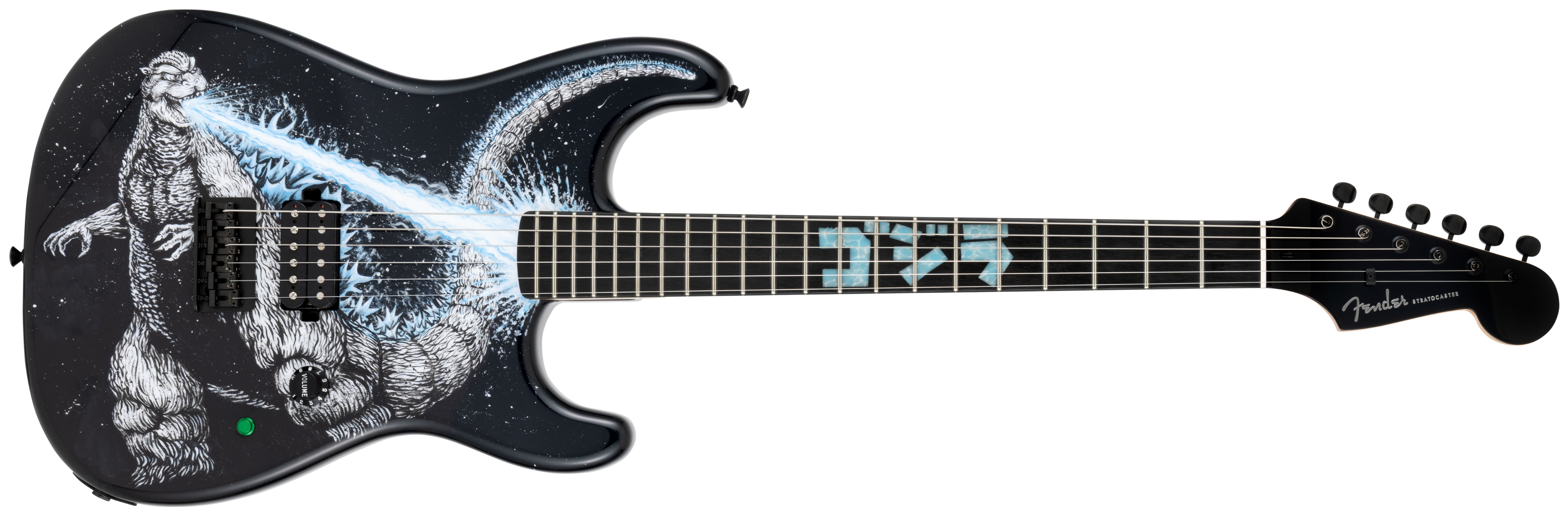 フェンダー×ゴジラの特別ギター登場 咆哮スイッチ搭載、価格は550万円