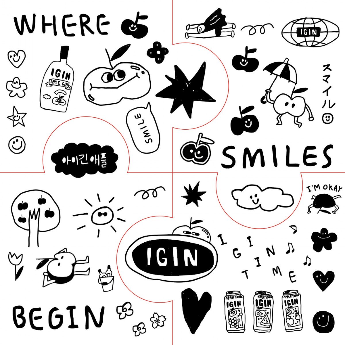 BTS・JINのパネルやフォトブースが登場 「IGIN」ポップアップの連動