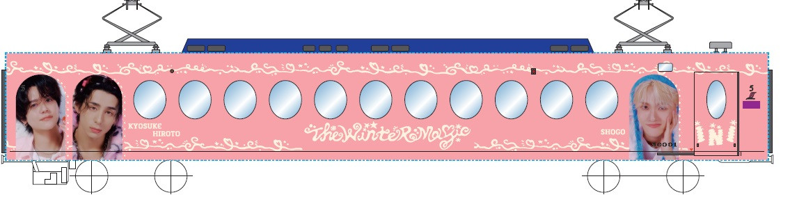 画像・写真 | INI、南海電鉄コラボラッピング車両“マジラピ号”運行開始