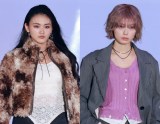 【ガルアワ】櫻坂46山崎天&藤吉夏鈴、”てんかりん”で連続ランウェイ 圧倒的存在感放つ
