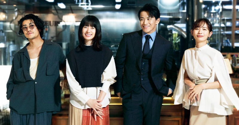 匿名の恋人たち』小栗旬×ハン・ヒョジュ×赤西仁×中村ゆり、“初”4