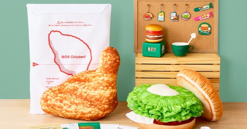 モスバーガー、「一番くじ」11・1より登場 「モスチキン」クッションや
