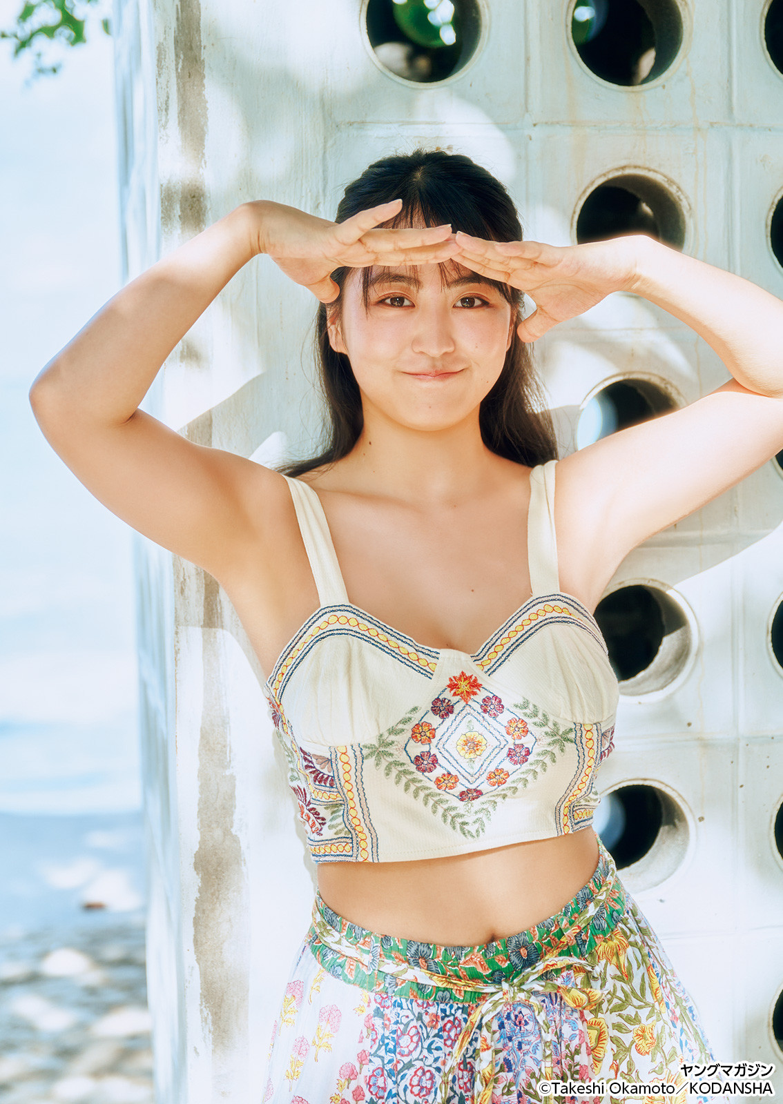 福井梨莉華、衝撃の“たわわ”ボディを大解放 初挑戦のランジェリー