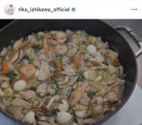 �ΐ엜�؁u�p�p�̃��N�G�X�g�ł����Ă����΂ƃJ���C�̎ϕt���v(�ʐ^�̓C���X�^�O���� @rika_ishikawa_official���) 