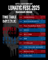 �wLUNATIC FEST. 2025�x11��9�� DAY2�^�C���e�[�u�� 
