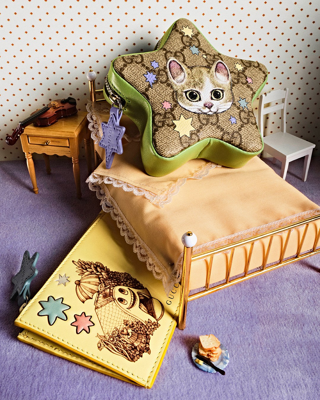 グッチ×ヒグチユウコ、日本限定コラボ新アイテム発表 「不思議な生き物