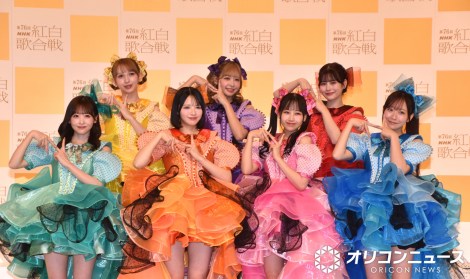 �w��76��NHK�g���̍���x�o��̎蔭�\��ɓo�d����FRUITS ZIPPER�i�O�񍶂���j�N��D�߁A�������X�́A���{�����A�^���܂ȁi��񍶂���j�����m�G���A����ډāA�����V�� �iC�jORICON NewS inc. 