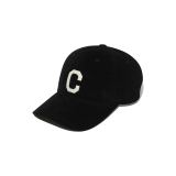 COZY FIT C LOGO APPLIQUE CORDUROY BALL CAP 