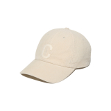COZY FIT C LOGO APPLIQUE CORDUROY BALL CAP 