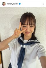 自ら挑戦しました」大友花恋のセーラー服姿に反響「年齢を聞いて