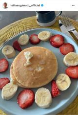 ���{�N���u�x�݂̓��ɂ��܂ɐH�ׂ����Ȃ�p���P�[�L #�p���P�[�L�̓����`��#�؂��ēY���������v�i�ʐ^�̓C���X�^�O���� @tettasugimoto_official ���j 