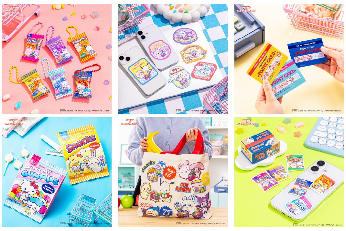 ちいかわ＆サンリオたちがなかよく買い物 “スーパーマーケット”テーマ