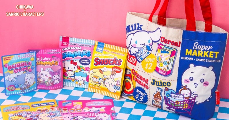 ちいかわ＆サンリオたちがなかよく買い物 “スーパーマーケット”テーマ