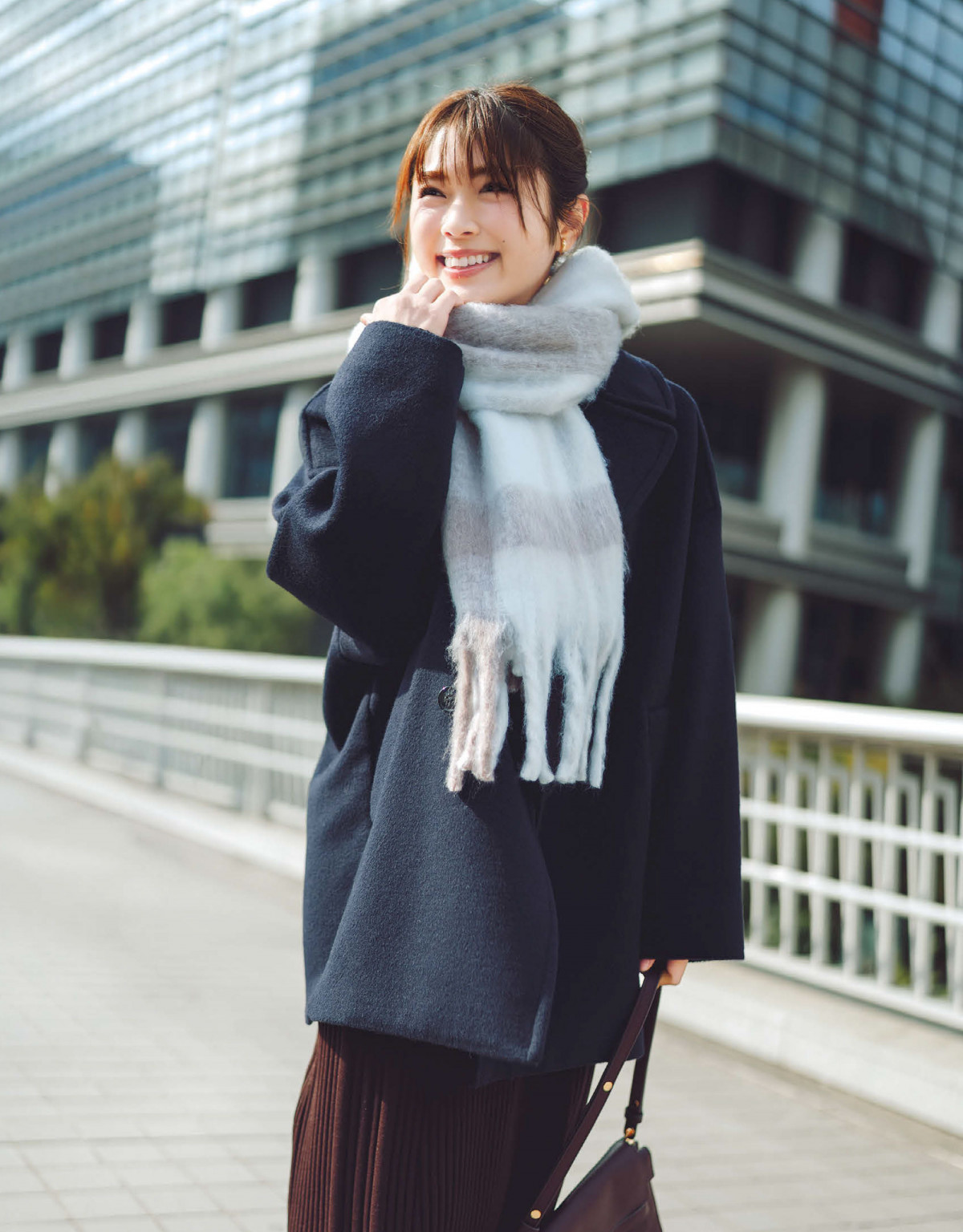 画像・写真 | 福原遥、透明感と愛らしさあふれる冬の装い 『andGIRL