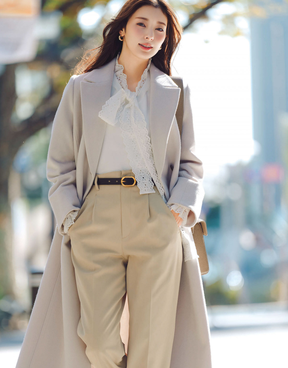 画像・写真 | 福原遥、透明感と愛らしさあふれる冬の装い 『andGIRL