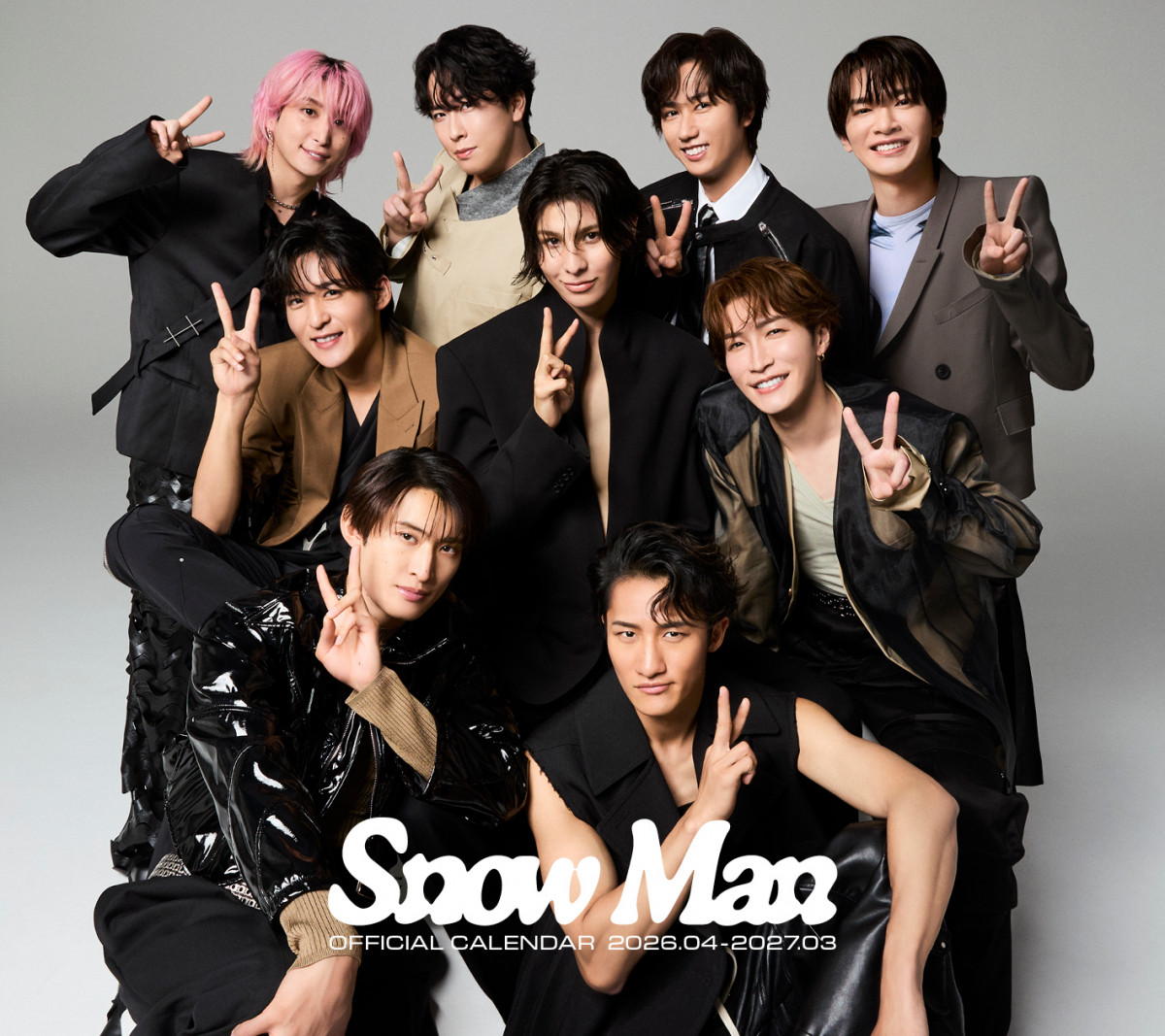 Snow Man、完全撮り下ろしカレンダー発売へ 全70ページ、クリアポーチ