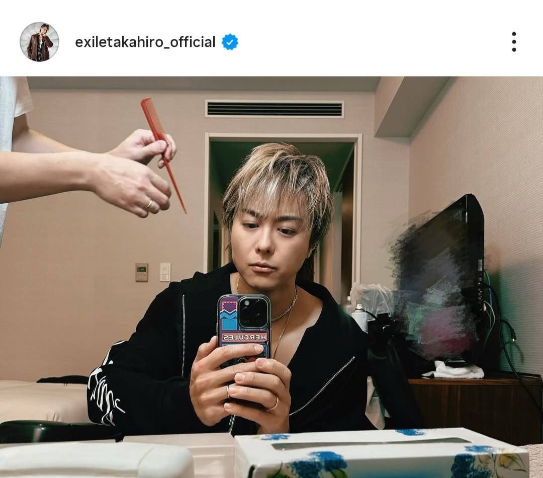 EXILE TAKAHIRO、“緩急激しい”オフショットが話題「ムロツヨシさんに似