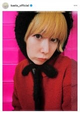 �ؑ��J�G���u�҂ݕ� BLACK MOHAIR #BONNET�v(�ʐ^�̓C���X�^�O���� @kaela_official ���) 