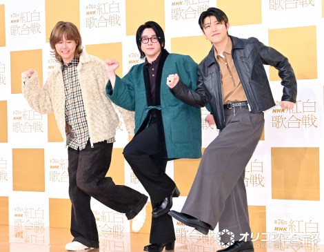 �w��76��NHK�g���̍���x�������n�[�T���ɓo�ꂵ��Mrs. GREEN APPLE�i������j���V���ˁA��X���M�A����l �iC�jORICON NewS inc. 